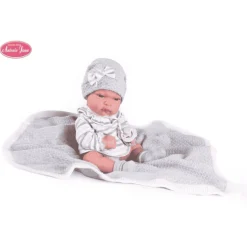Muñecas Antonio Juan Recién Nacida Baby Toneta con Toquilla
