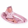 Muñecas Antonio Juan Recién Nacida Carla con Fular Portabebé 42 cm
