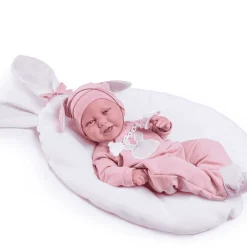 Muñecas Antonio Juan Recién Nacida Carla Conejita con Cojín
