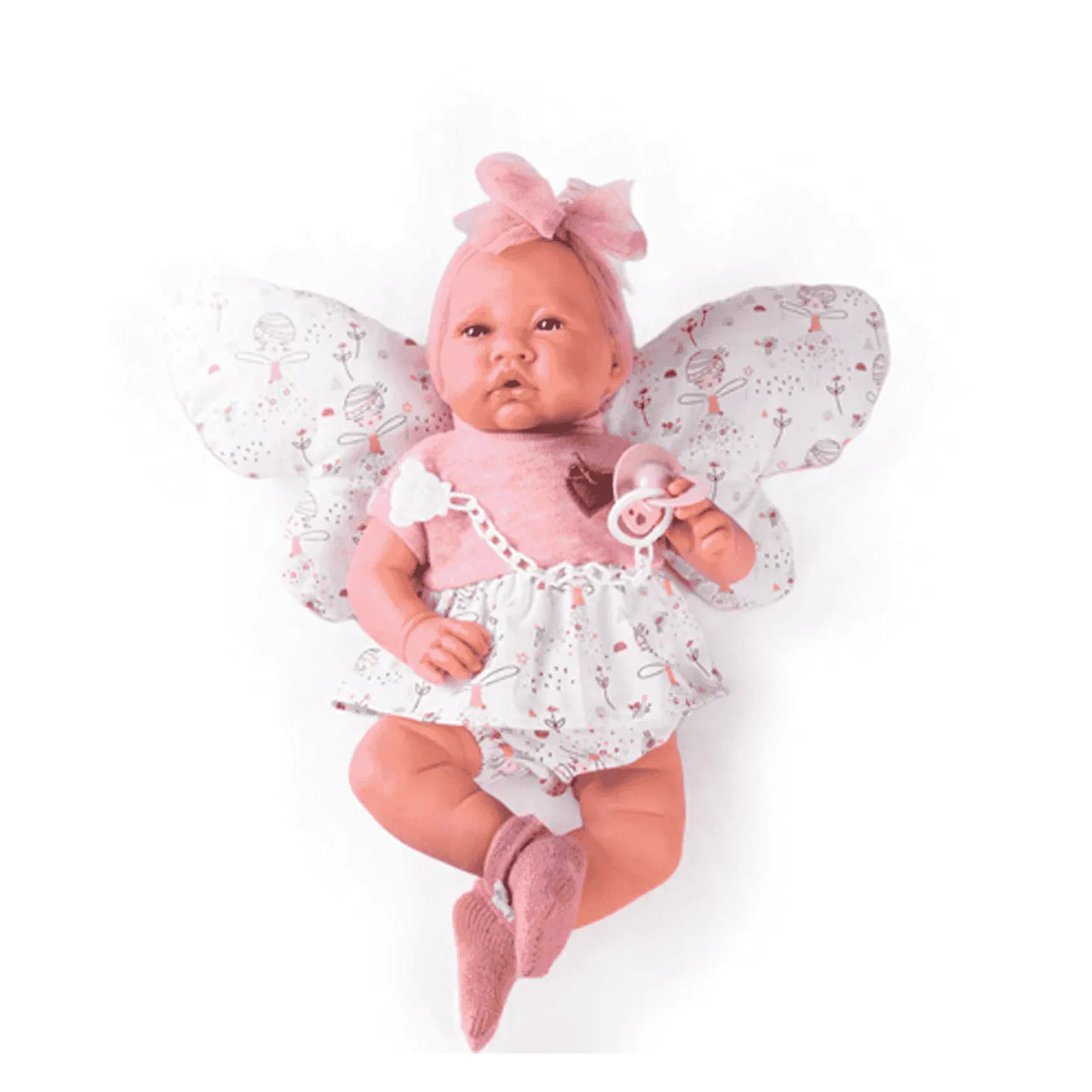 Muñecas Antonio Juan Recién Nacida con Cojín Mariposa 42 cm