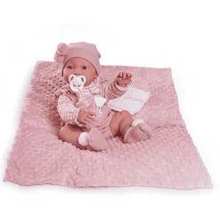 Muñecas Antonio Juan Recién Nacida Mia hace Pipí con Manta 42 cm