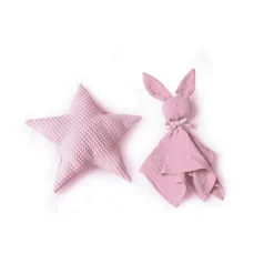 Muñecas Antonio Juan Recién Nacida con Dou Dou Conejito y Cojín Estrella