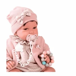 Muñecas Antonio Juan Recién Nacida Pipa Paseo con Mordedor 42 cm