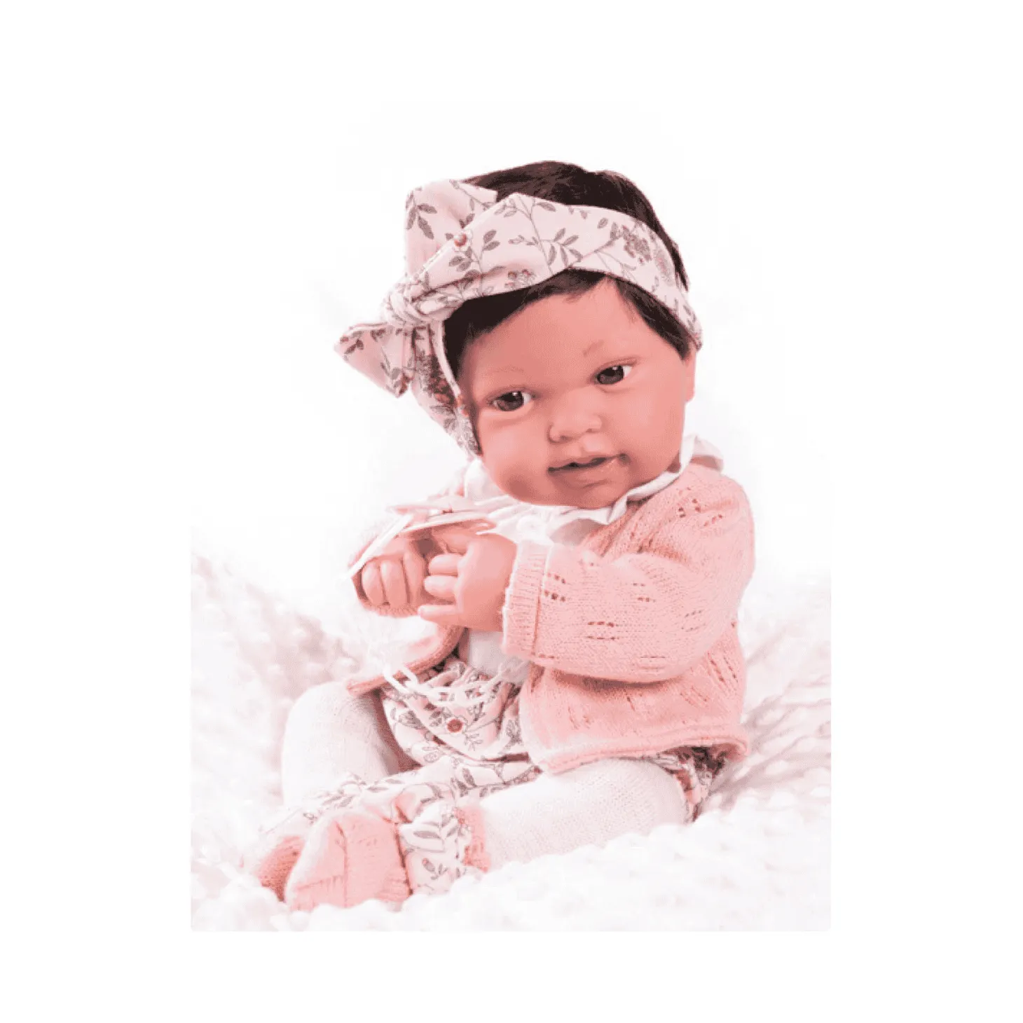 Muñecas Antonio Juan Recién Nacida Pipa con Pendientes y Cojín 42 cm