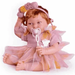 Muñecas Antonio Juan Recién Nacida Pipa Hada con Diadema 42cm