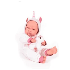 Muñecas Antonio Juan Recién Nacida con Disfraz de Unicornio