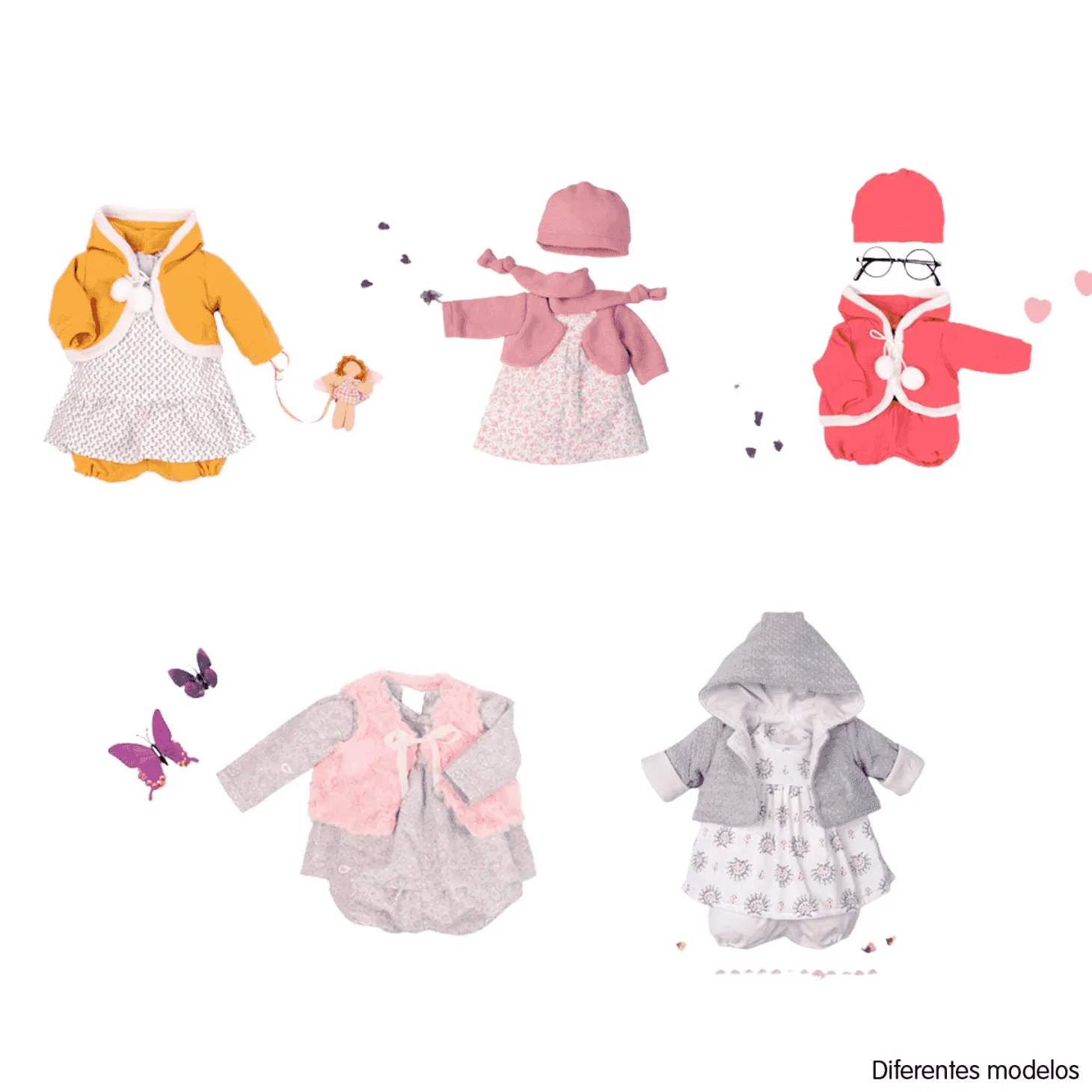 Muñecas Antonio Juan Traje y Pijama Muñecas 52 cm Diferentes Modelos