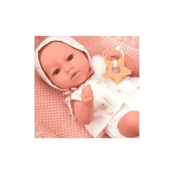 Muñecas Arias Elegance 38cm Aria Rosa Con Capazo