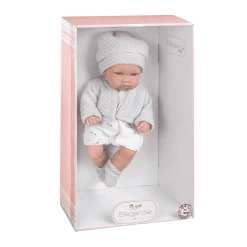 Muñecas Arias Elegance Muñeco Natal Gris Exclusiva