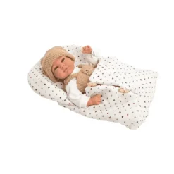 Muñeco Elegance Cris Beige con Saco de Dormir 40 cm