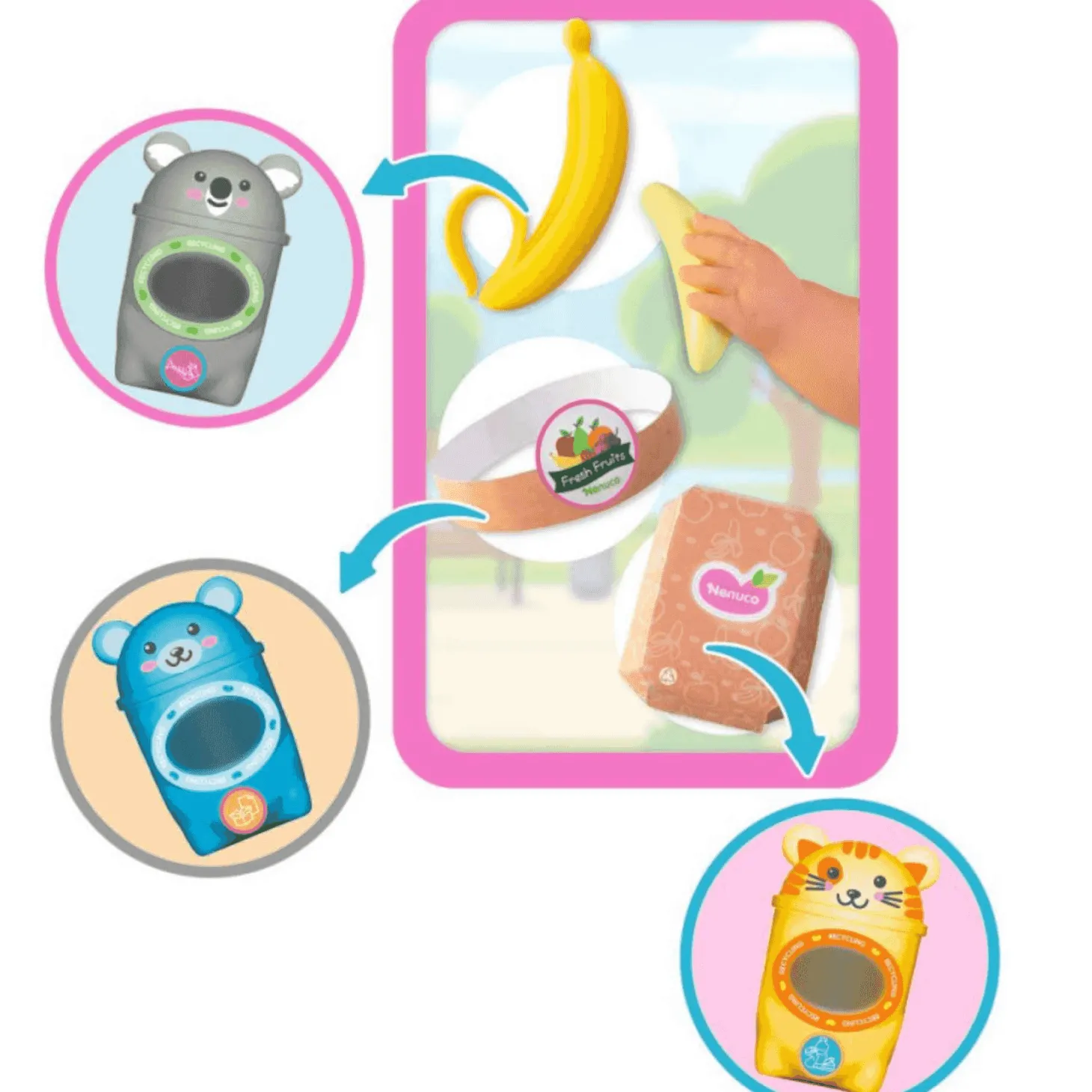 Muñeco Nenuco Cuida y Recicla - Juguete ecológico para niños