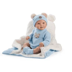 Muñeco Reborn Hector con Pelele Azul