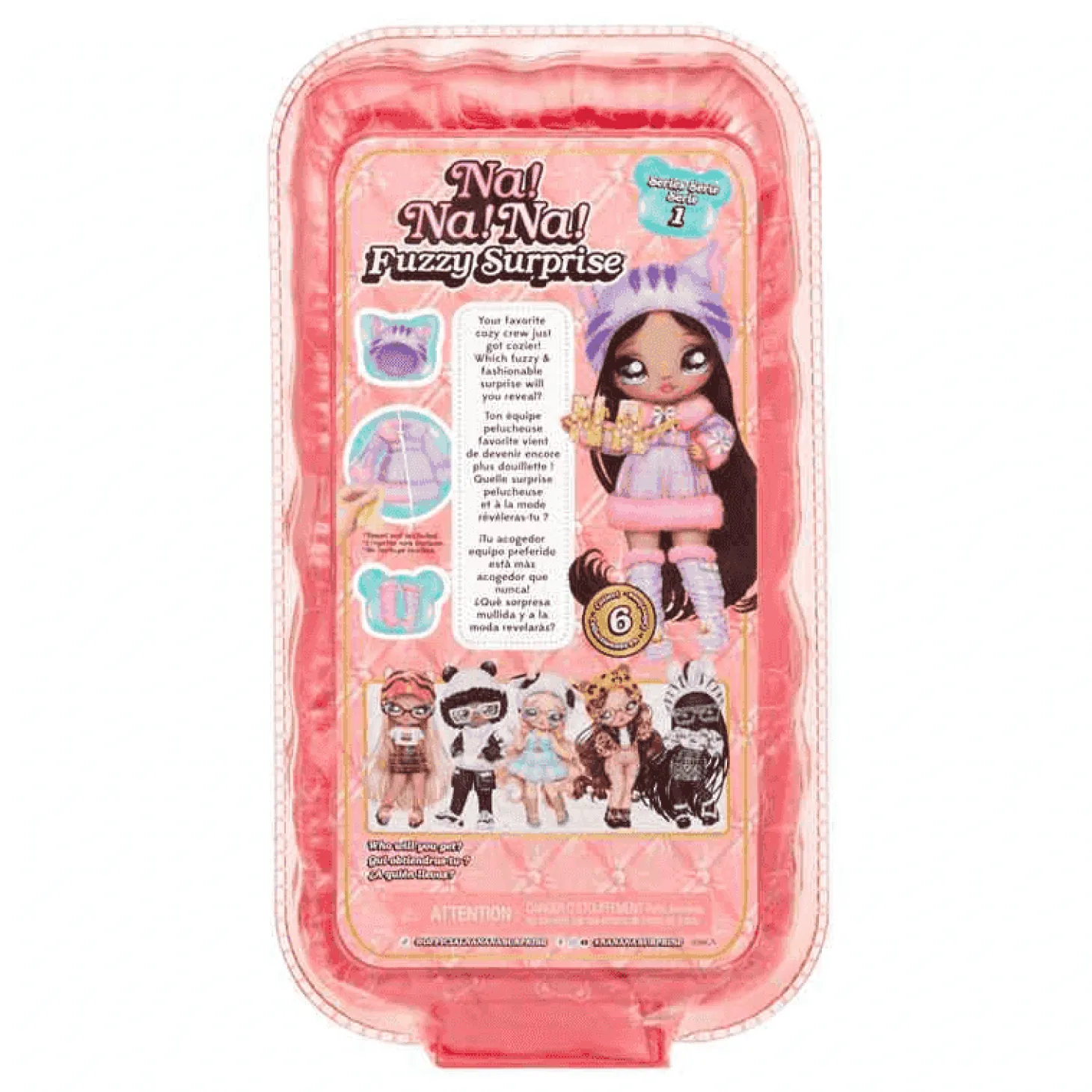 Na! Na! Na! Muñeca Fuzzy Surprise - Tabby Cat Girl (Chica Gato Tabby)