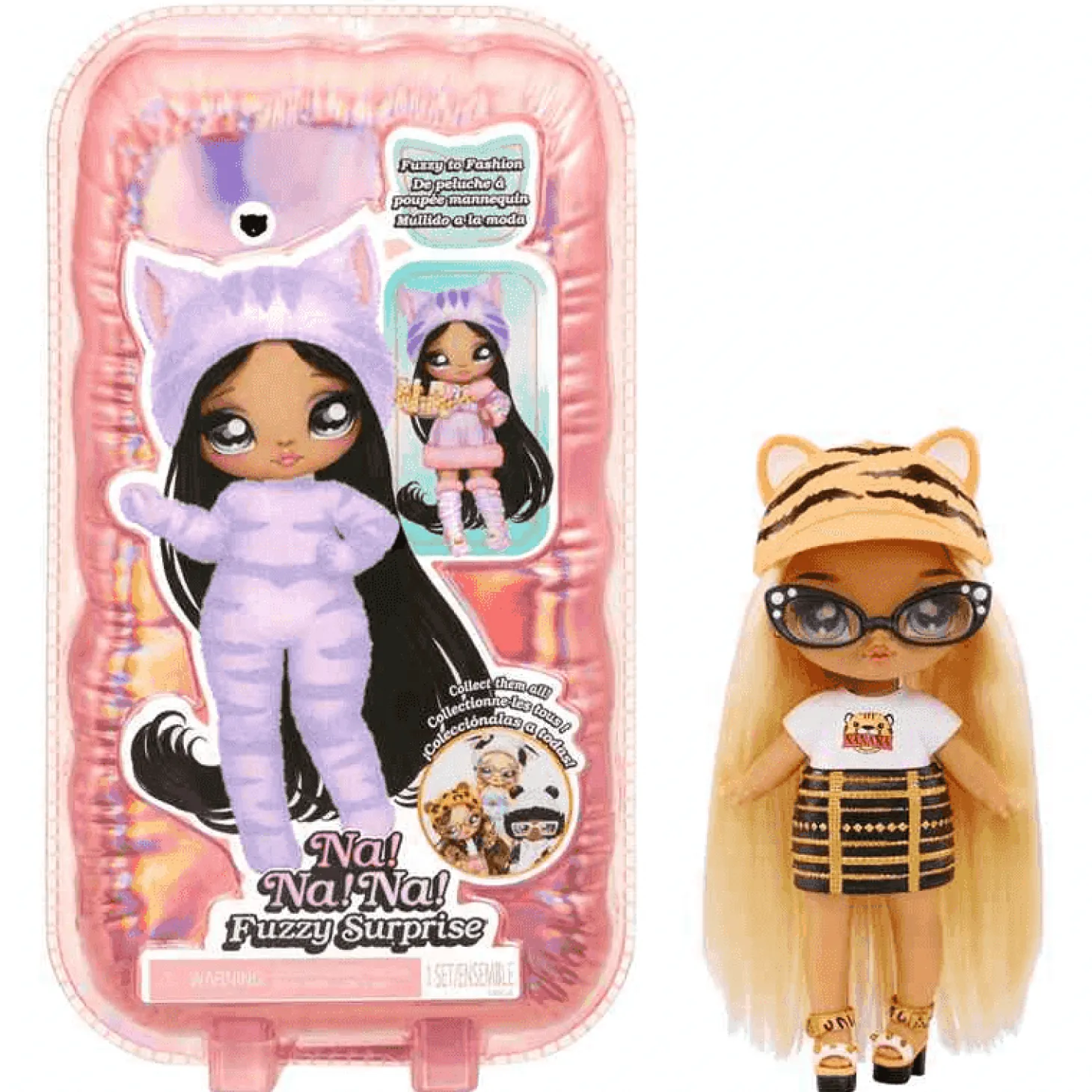 Na! Na! Na! Muñeca Fuzzy Surprise - Tiger Girl (Chica Tigre)