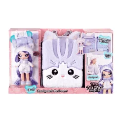 Na! Na! Na! Surprise 3 en 1 Mochila Dormitorio Serie 3 Lavender Kitty