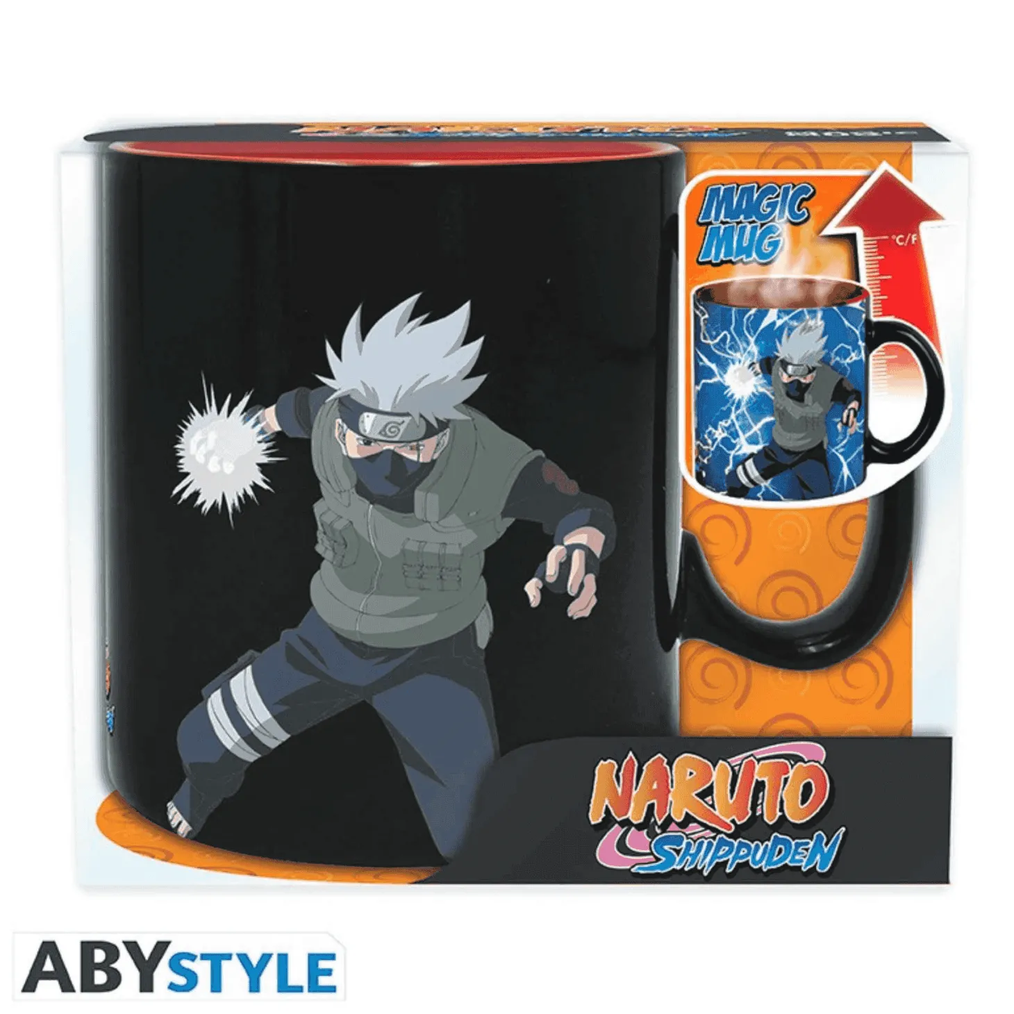 Naruto Shippuden Taza con Efecto Térmico Kakashi Itachi 460 ml