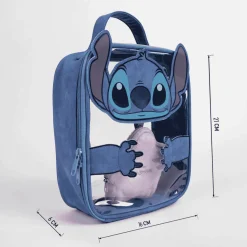 Neceser Aseo Viaje Stitch Transparente