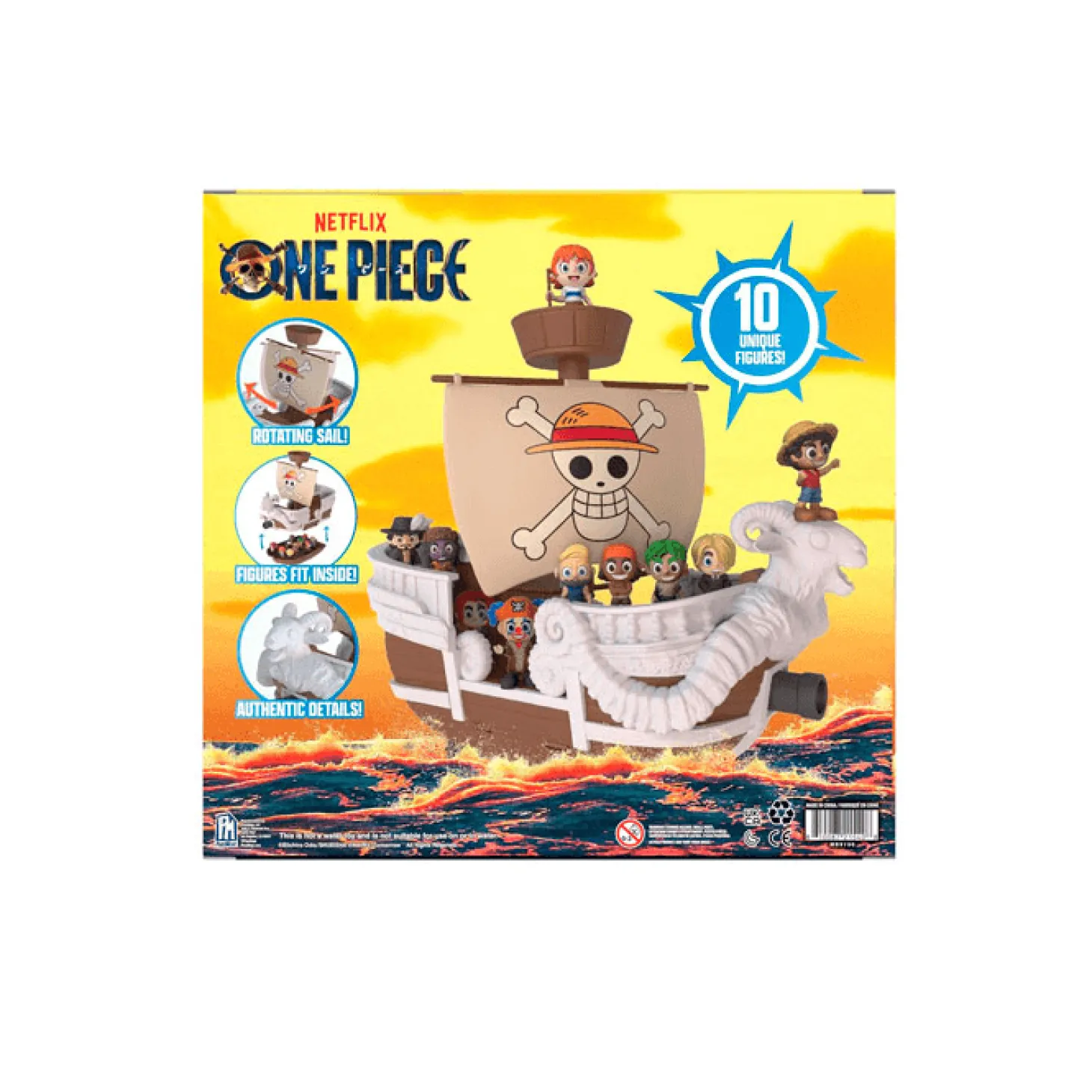 One Piece - Playset Barco con 10 Figuras de Acción