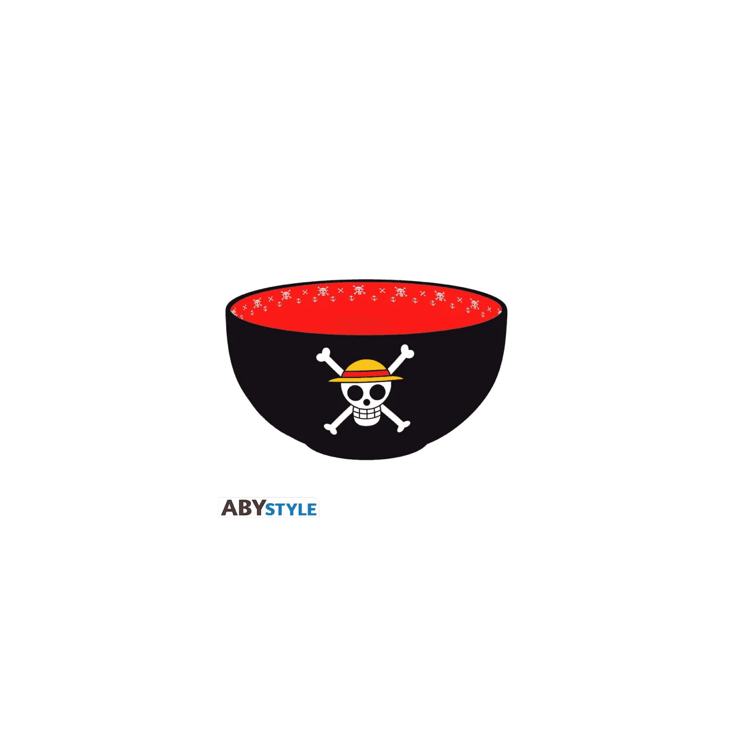 ONE PIECE cuenco bol desayuno calaveras 600ml