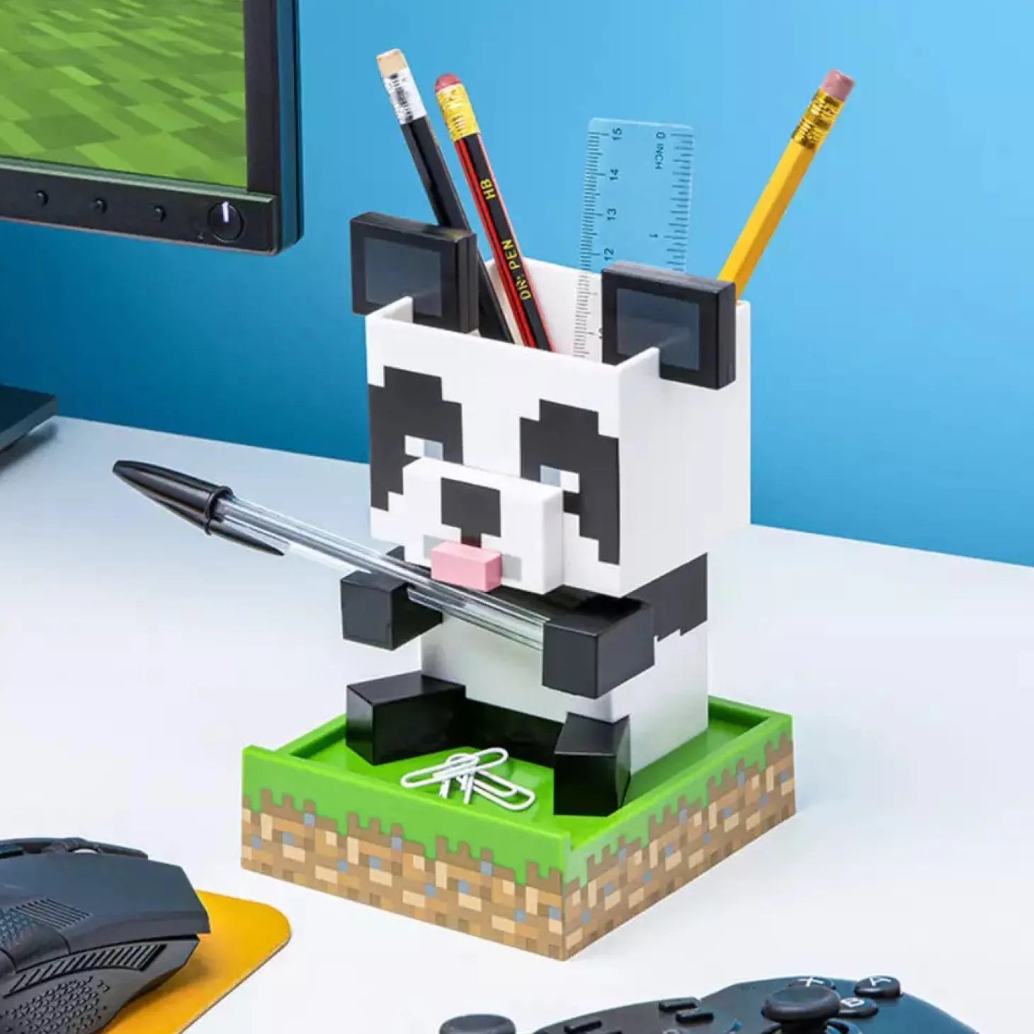 Organizador de escritorio Panda Minecraft 15 cm