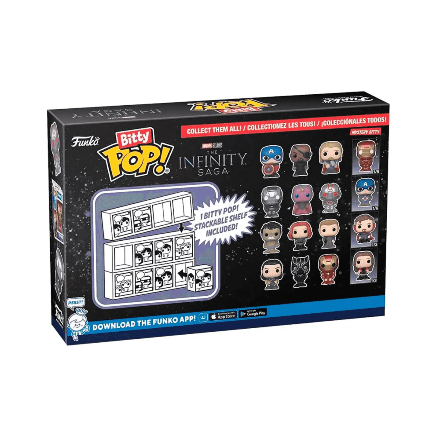 Pack 4 Figuras Funko Bitty POP: The Avengers Classics modelos surtidos