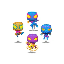 Pack 4 figuras Funko Miles Morales Spiderman Blacklight