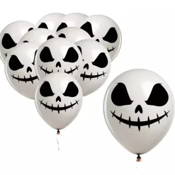 Pack 10 Globos Blancos Fantasma 30 cm