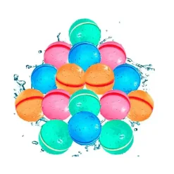 Pack de 12 Bolas de Agua Reutilizables con Cierre Magnético