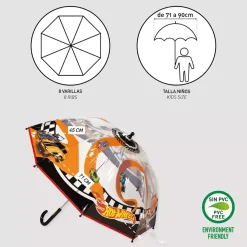 Paraguas burbuja Hot Wheels