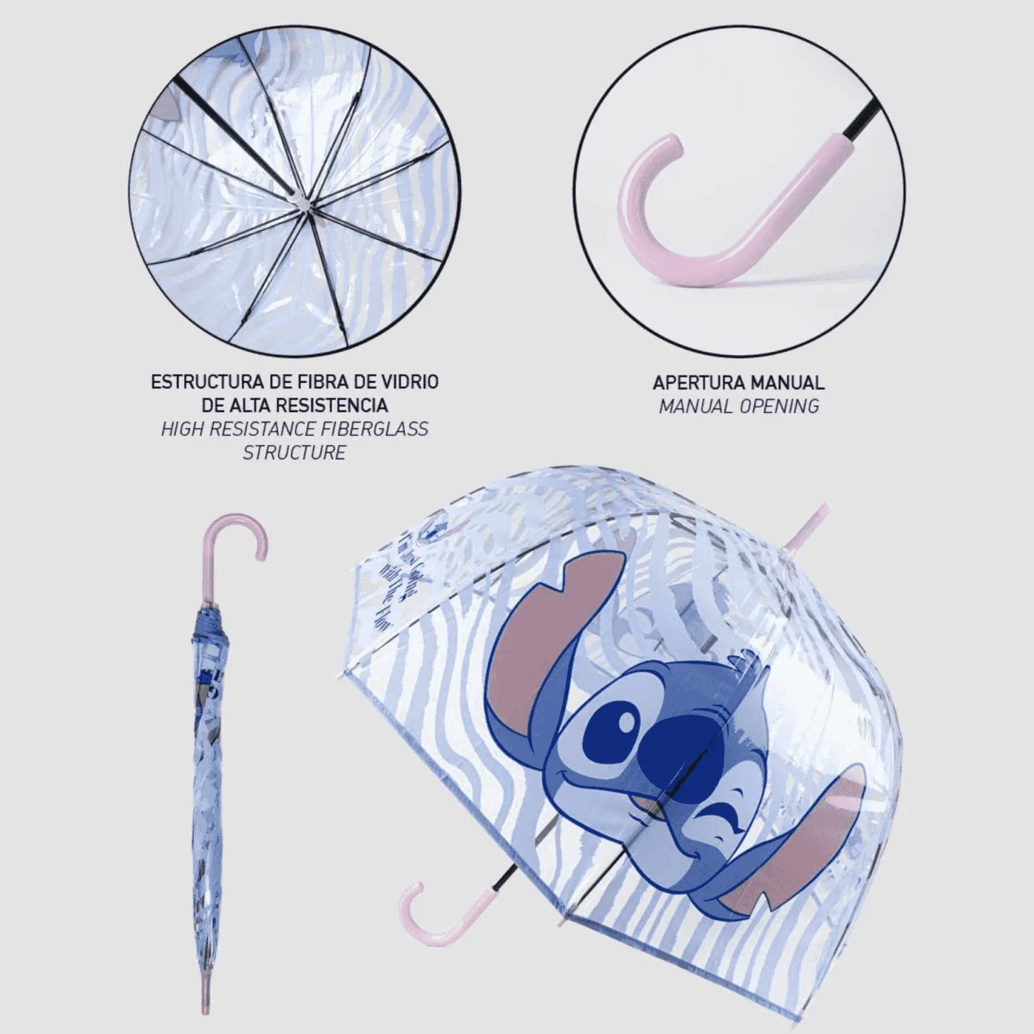 Paraguas Manual Stitch 60 cm