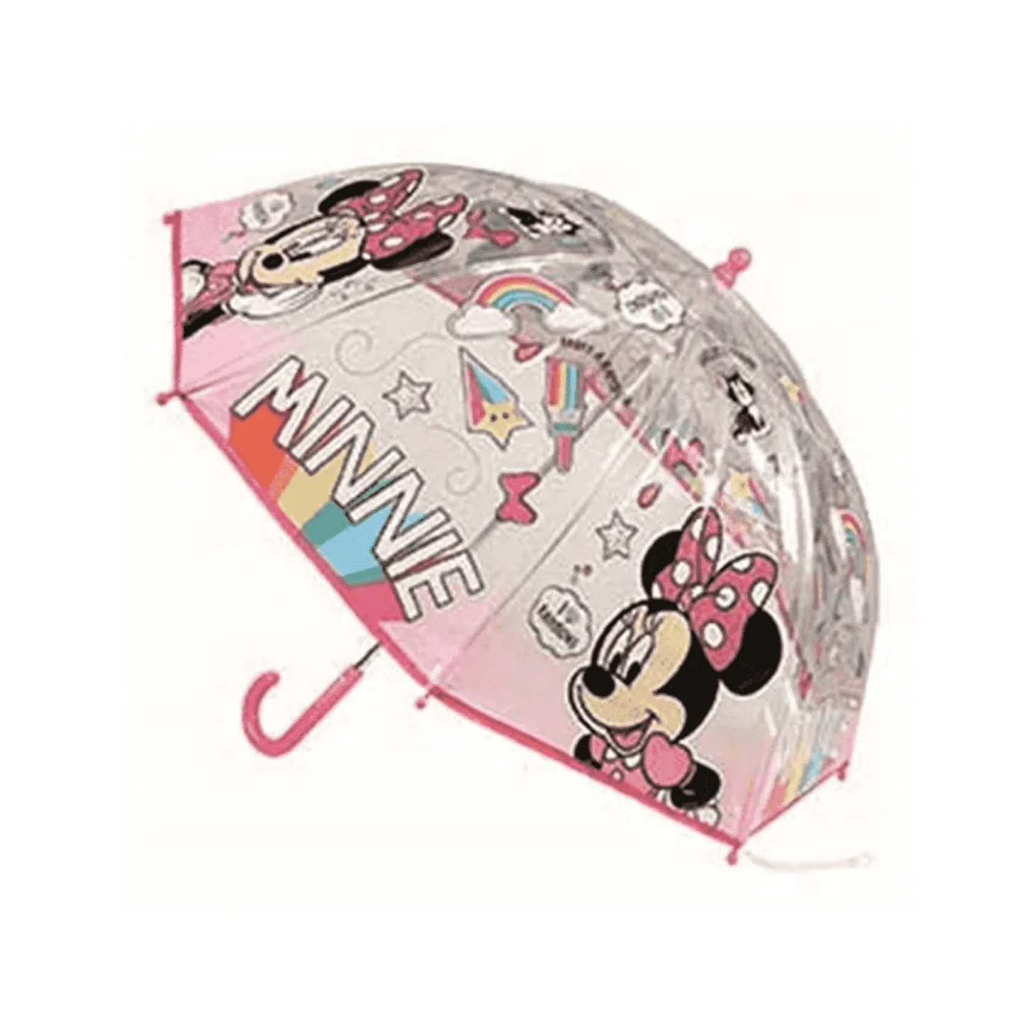 Paraguas Manual Poe Rainbow Minnie 71 cm