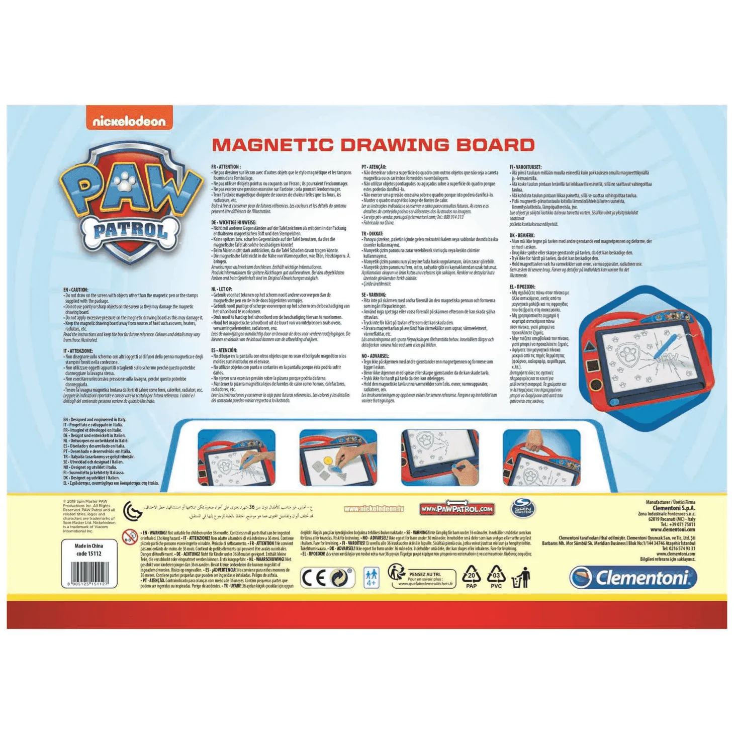 Patrulla Canina Paw Patrol Pizarra Magnetica