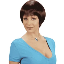 Peluca Claudia Castaña Pelo Corto