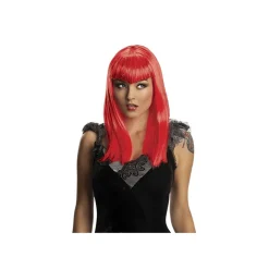 Peluca vampiresa traviesa roja adulto