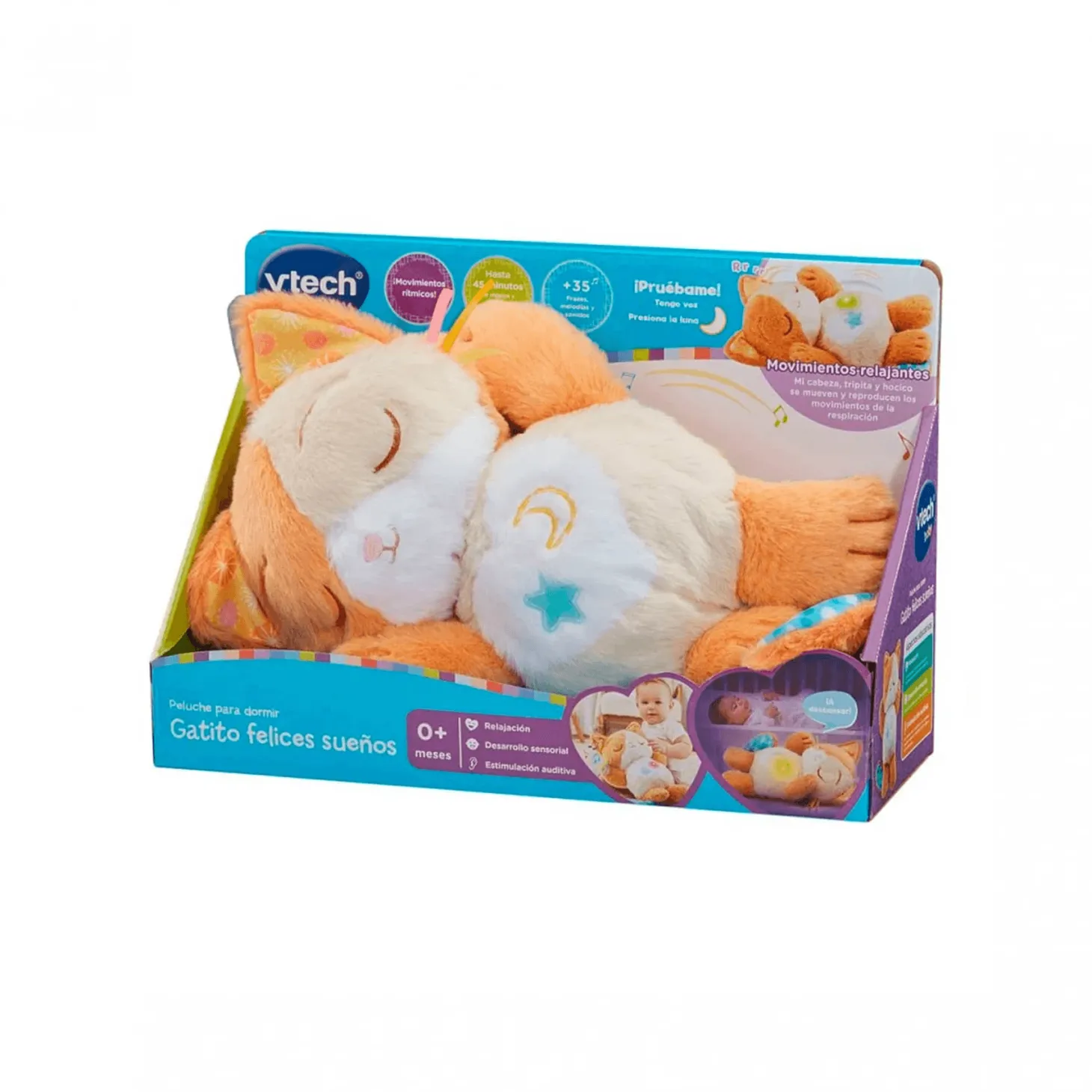 Peluche Gatito Felices Sueño - Juguete para Dormir
