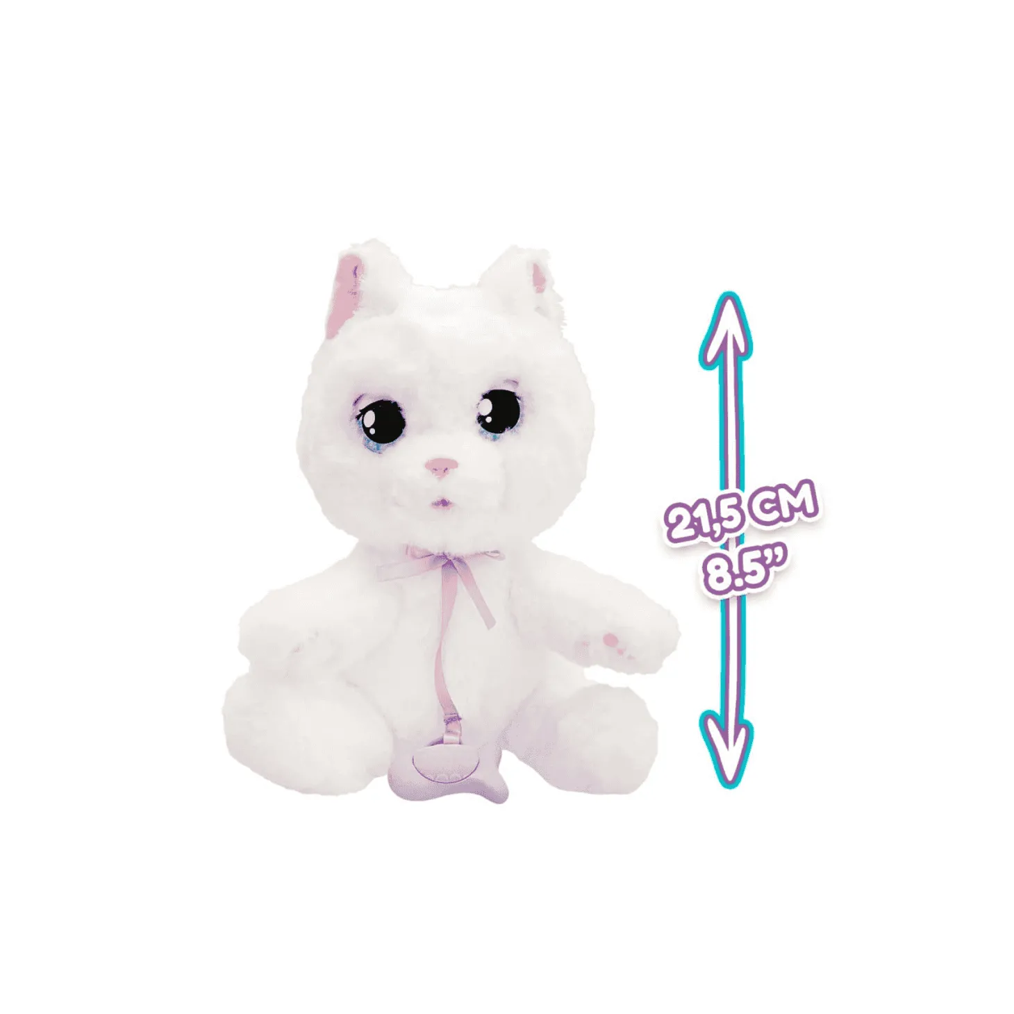 Peluche Gato Blanco Baby Paws - Juguete Suave y Tierno