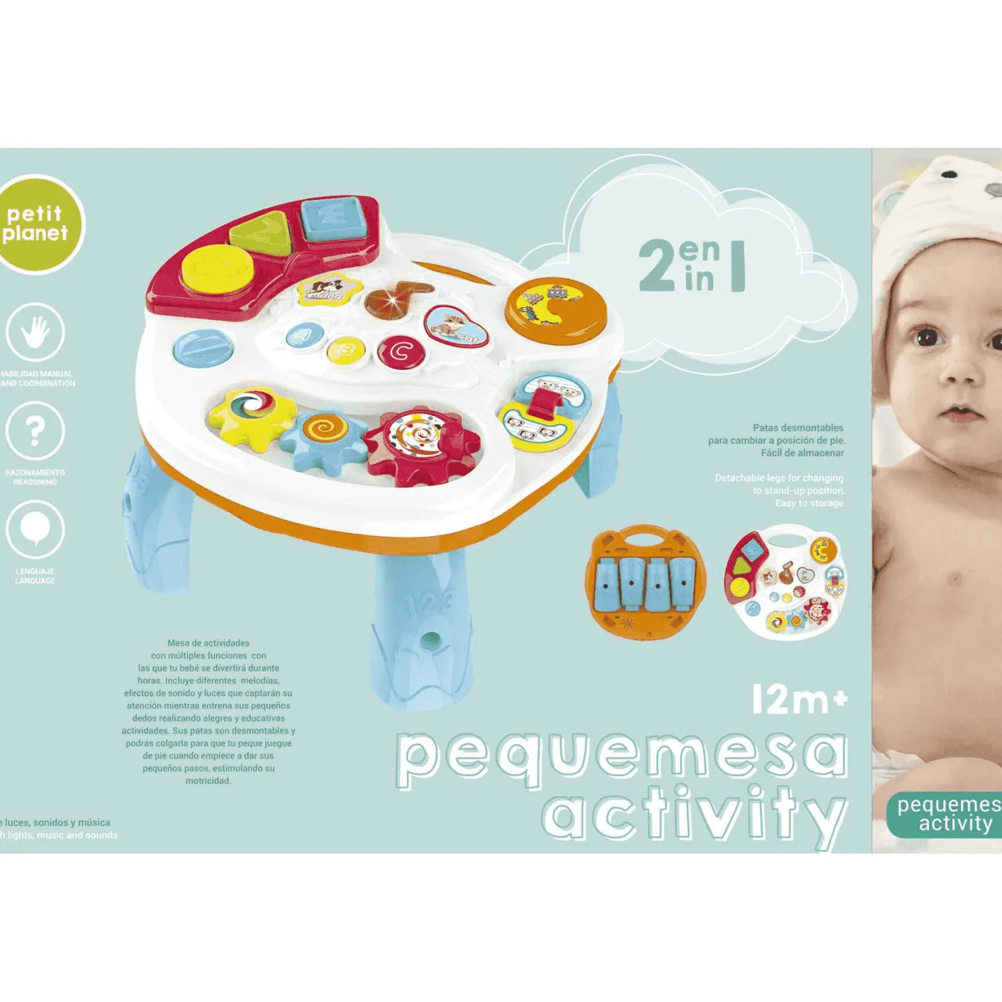 Pequemesa Activity 2 en 1 Juguete Infantil