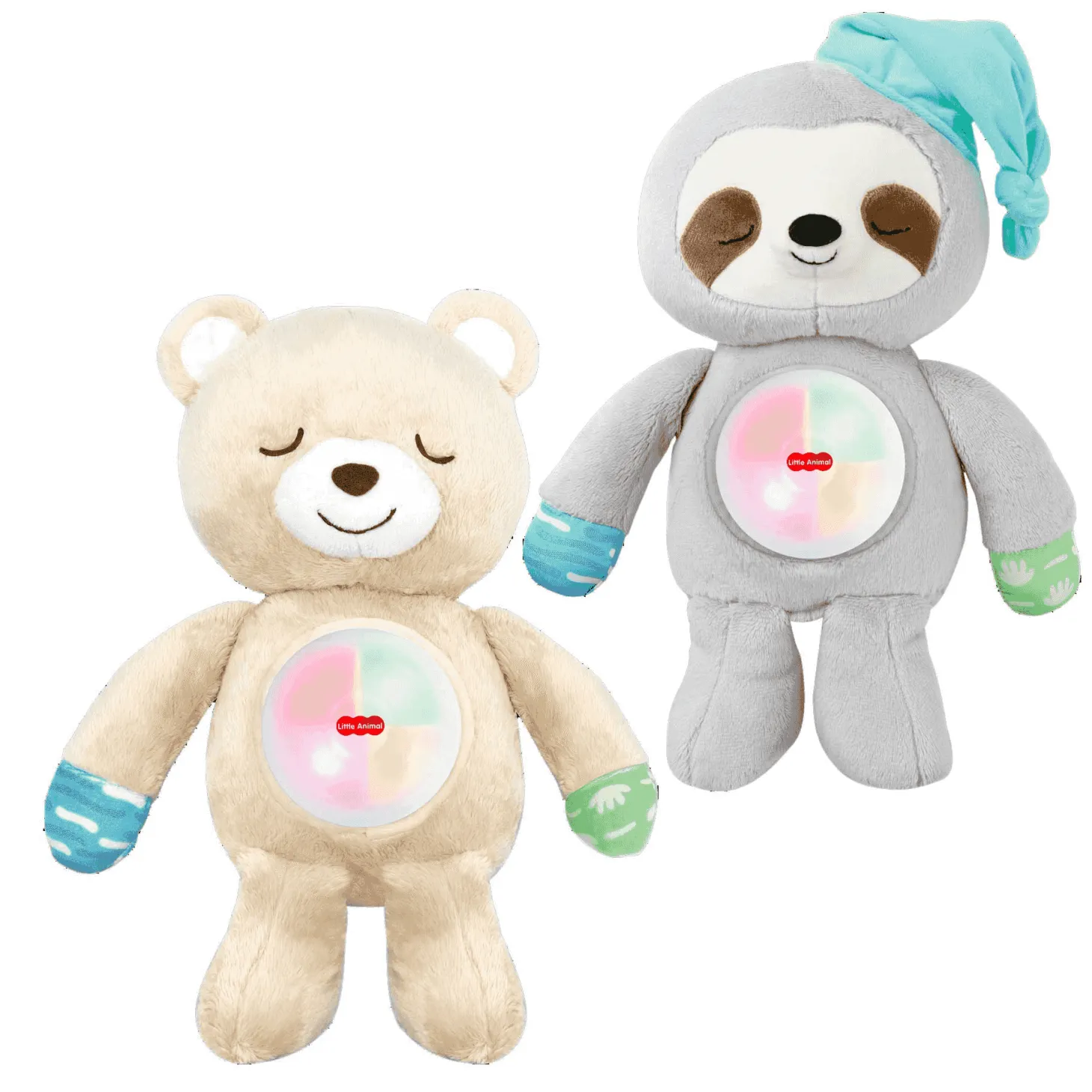 Petit Planet Animalitos Buenas Noches Dormilón – Peluche Musical con Luz Multicolor