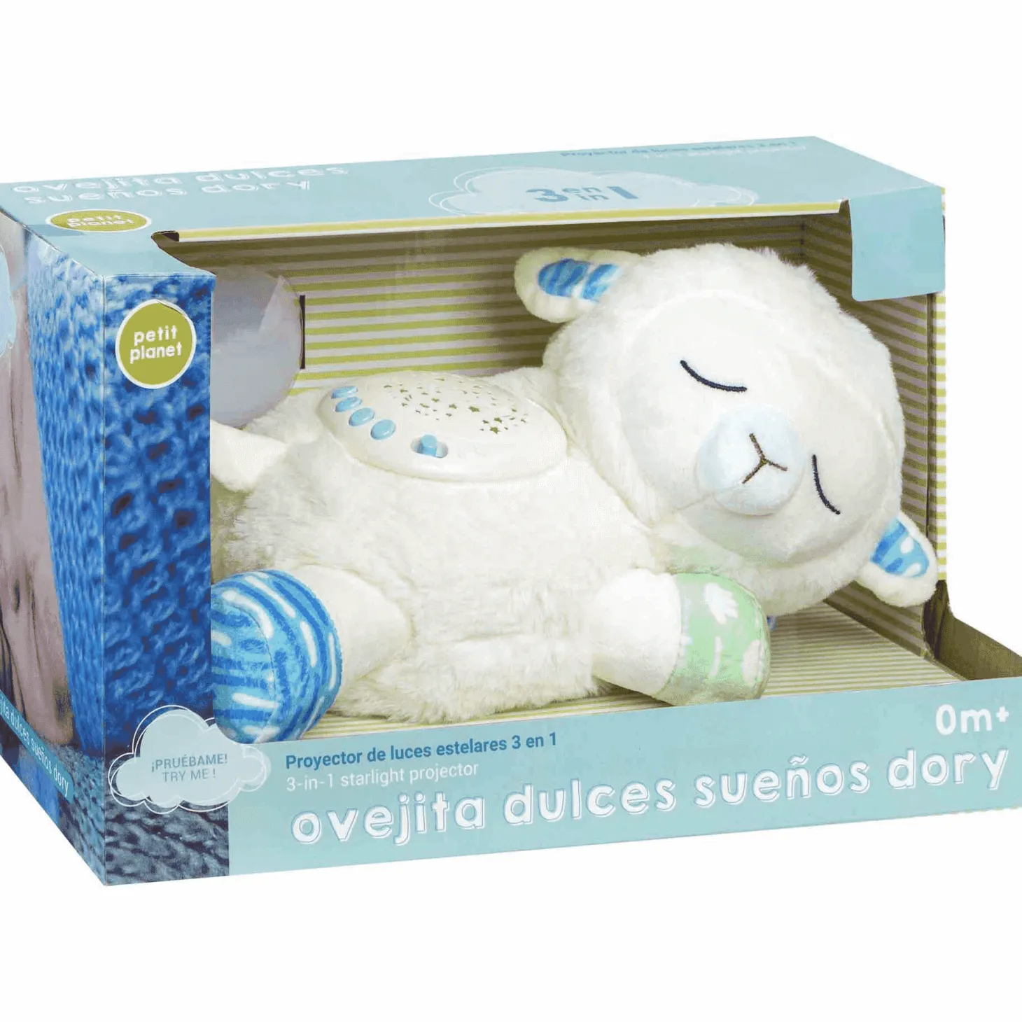 Petit Planet Ovejita Dulces Sueños Dory – Peluche Musical para Bebés con Melodías Relajantes