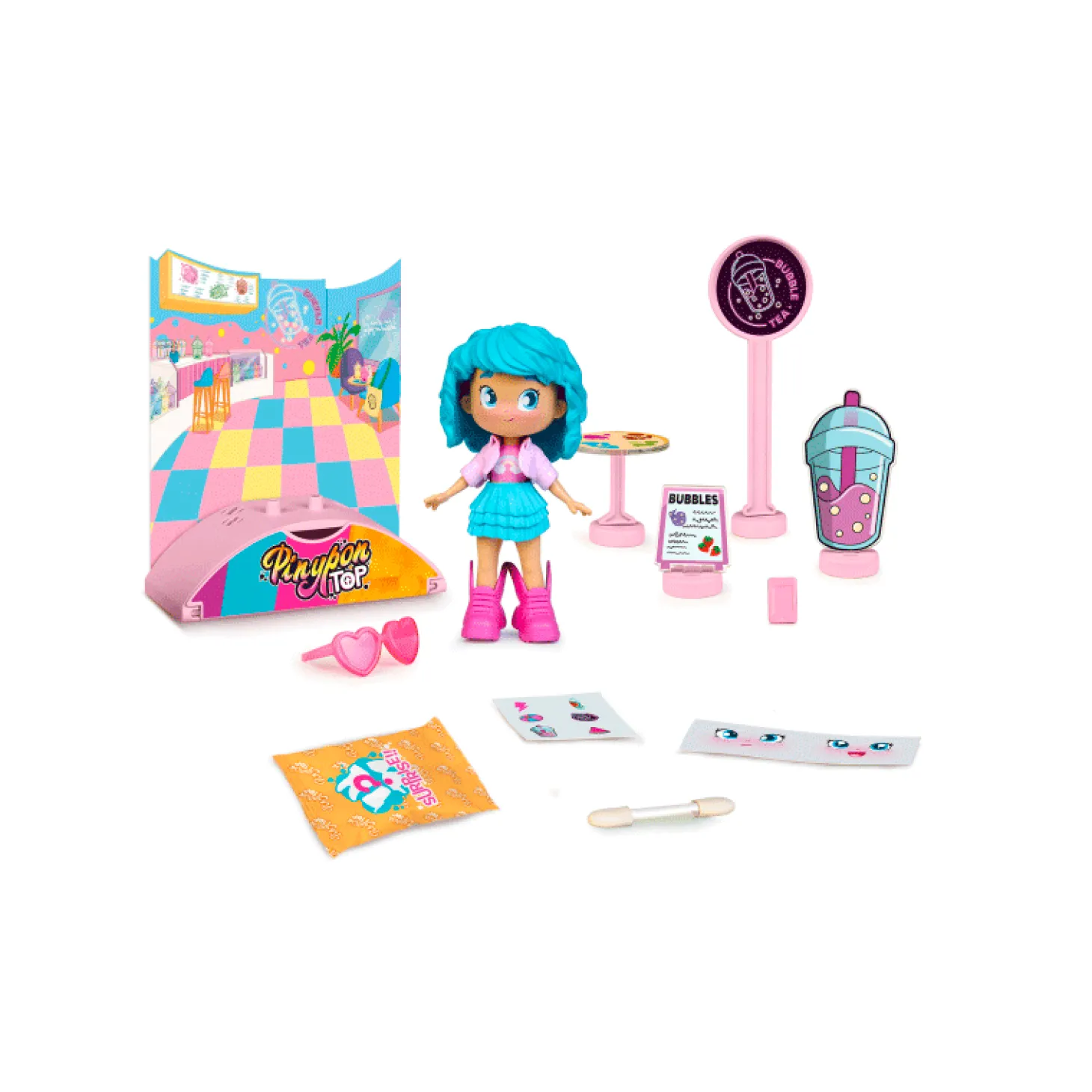 Pinypon TOP Foodie Girl Studio - Set de Figuras y Accesorios