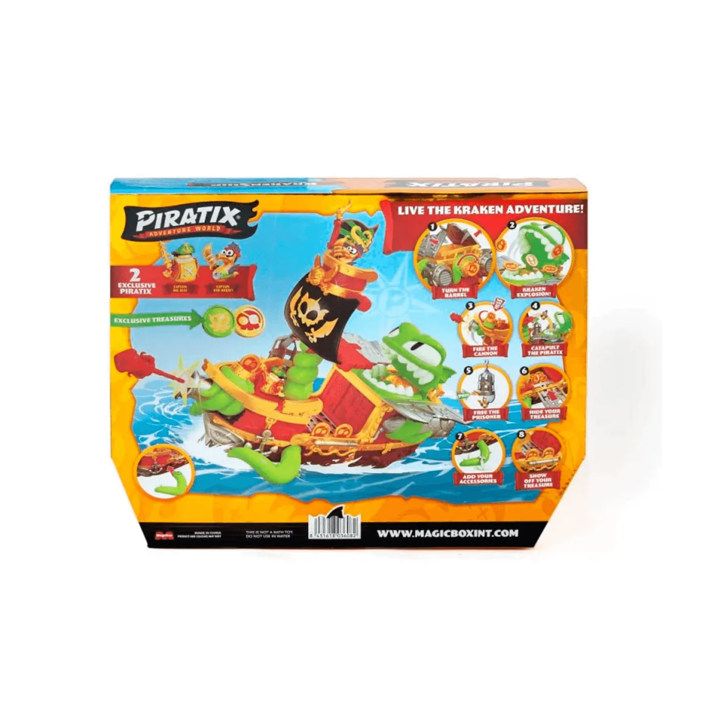 Piratix Kraken Ship: ¡Conquista los Mares con el Barco del Temible Kraken!