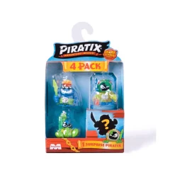 Piratix Shark Treasure 4 Pack: ¡Una Aventura Submarina con los Piratas Más Intrépidos!