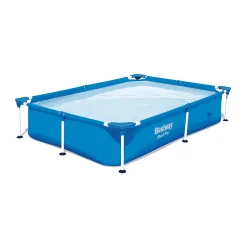 Piscina Desmontable Rectangular Tubular Infantil 221x150x43 cm