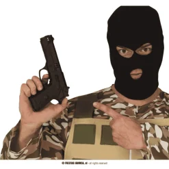 Pistola Negra Complemento Disfraz