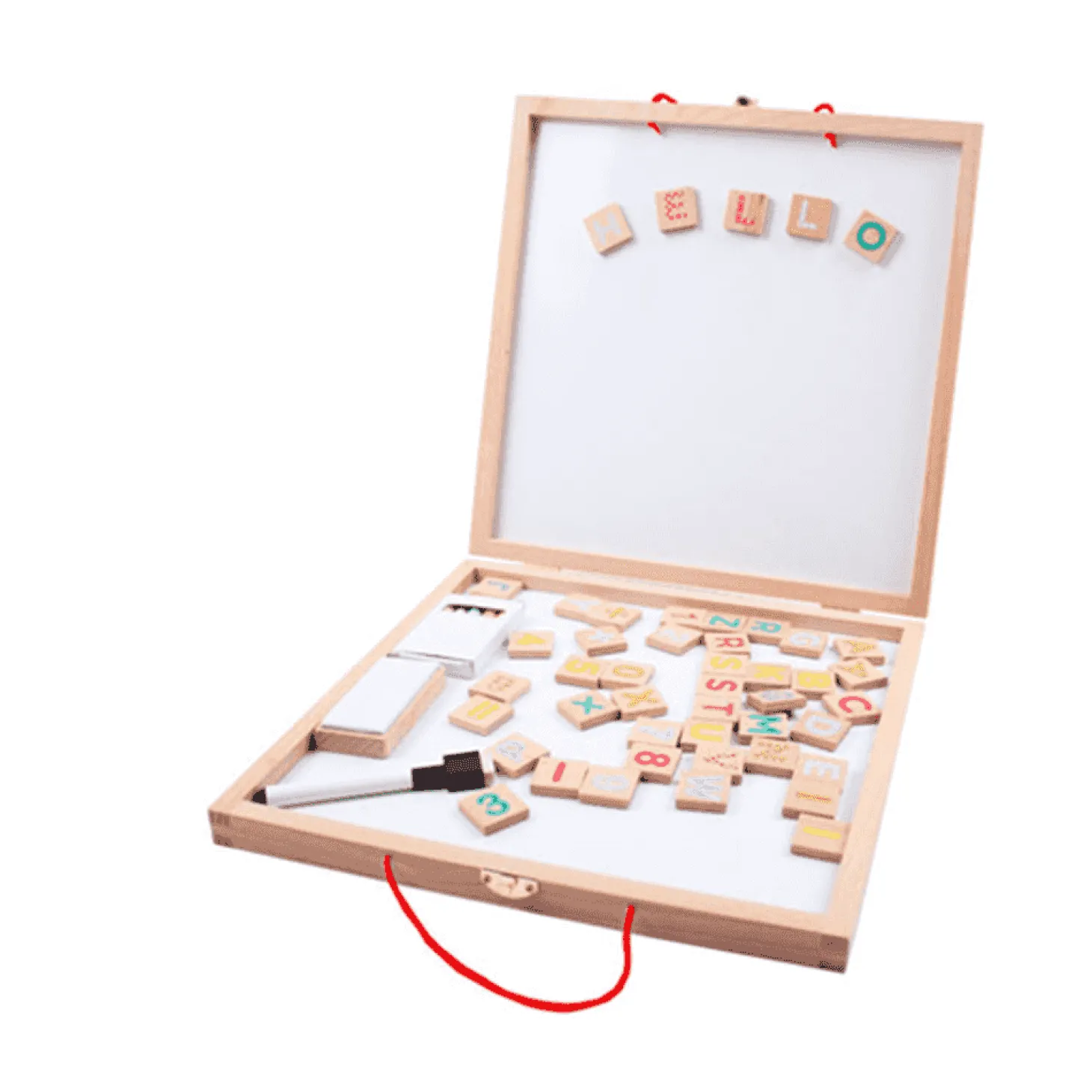 Pizarra magnética de viaje 2 en 1 con letras y números (Eurekakids)