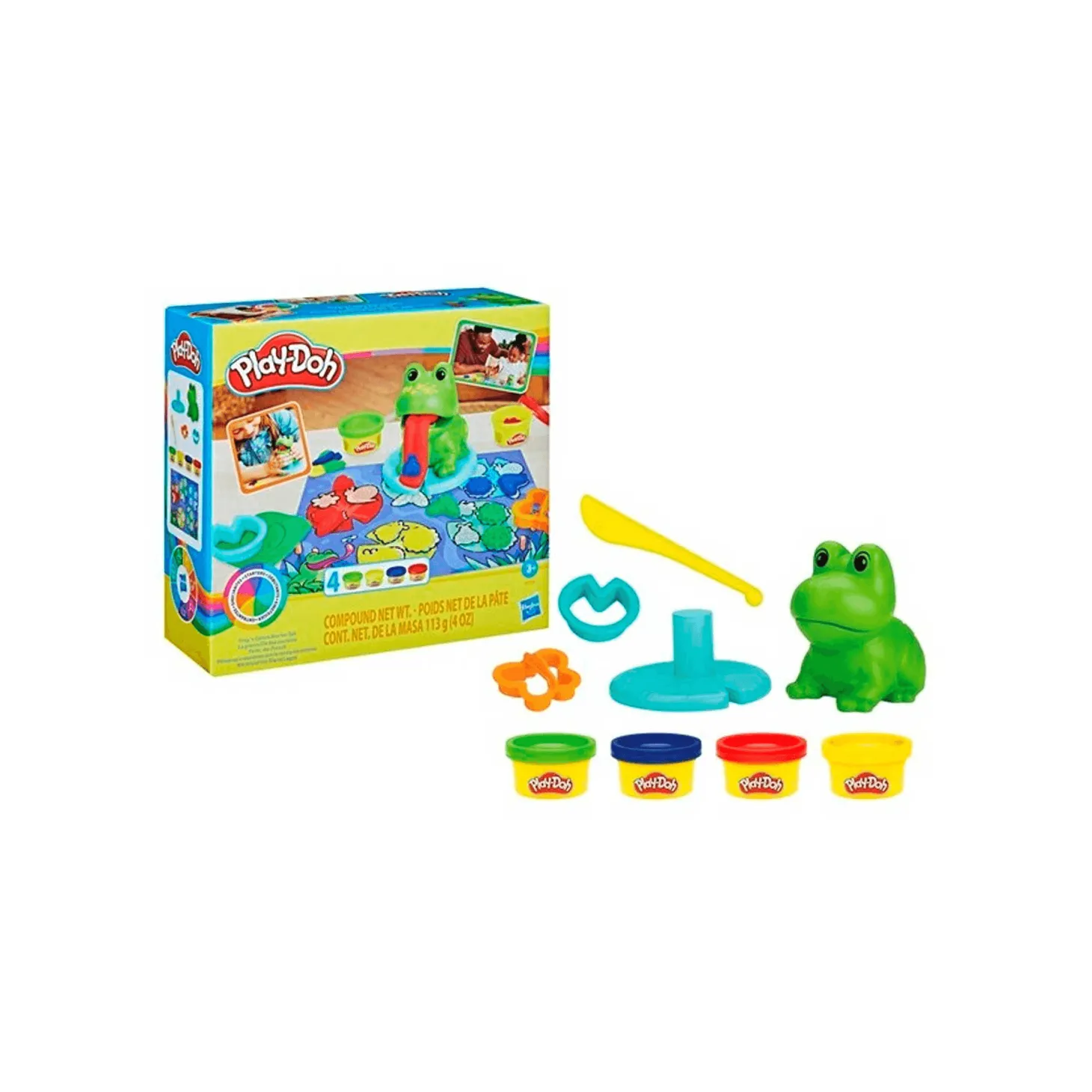 Play-Doh Primeras Creaciones Con La Rana y colores