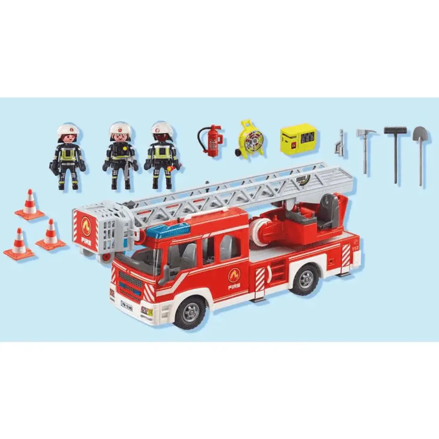 Playmobil Action Heroes Camión de bomberos con escalera