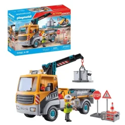 Playmobil Action Heroes Camión de construcción con grúa