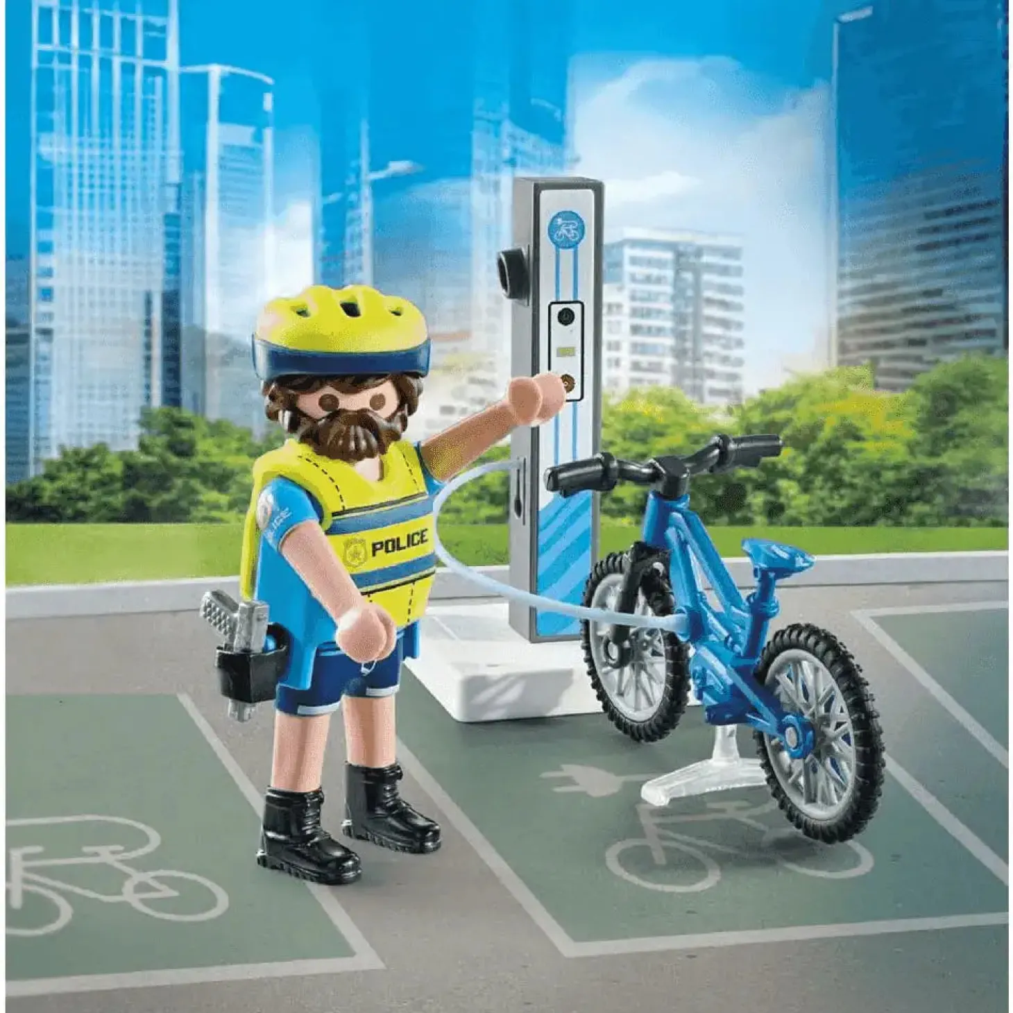 Playmobil Action Heroes Patrulla en bicicleta