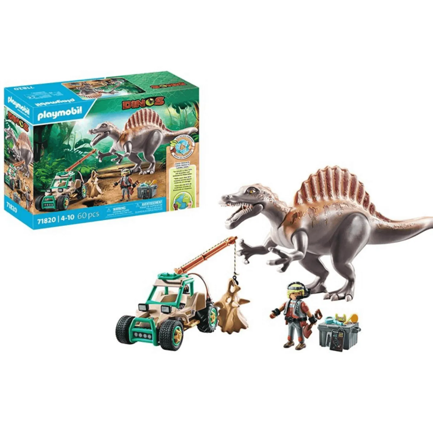 Playmobil Ataque Del Spinosaurio